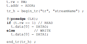 Improving SystemVerilog UVM Transaction Recording And Modeling